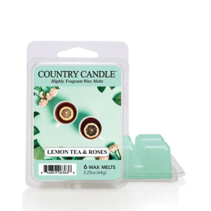 Country Candle™ Lemon Tea & Roses Wachsmelt 64g