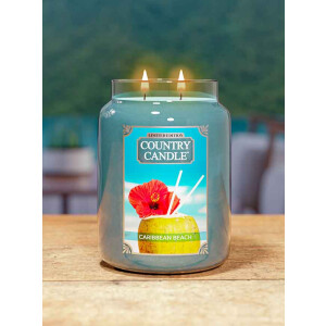 Country Candle™ Caribbean Beach 2-Docht-Kerze 652g