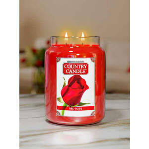 Country Candle™ Red Rose 2-Docht-Kerze 652g