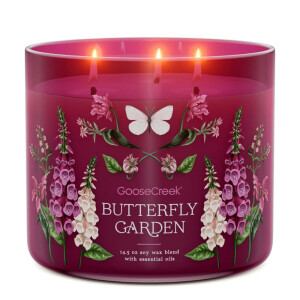 Butterfly Garden 3-Docht-Kerze 411g