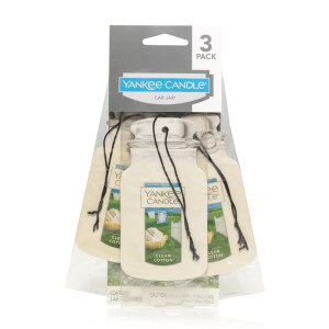 Clean Cotton® 3er Bonus-Pack Car Jar® / Duftbaum