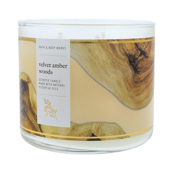 Velvet Amber Woods 3-Docht-Kerze 411g