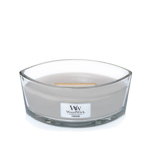 WoodWick® Fireside Kerzenglas Ellipse 453,6g mit Knisterdocht