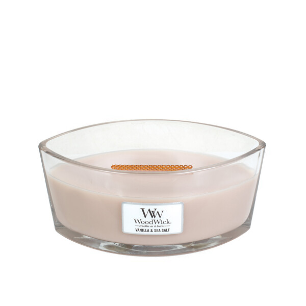 Vanilla & Sea Salt Kerzenglas Ellipse 453,6g mit Knisterdocht