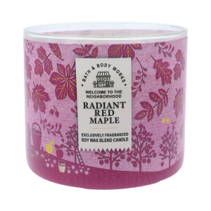 Radiant Red Maple 3-Docht-Kerze 411g