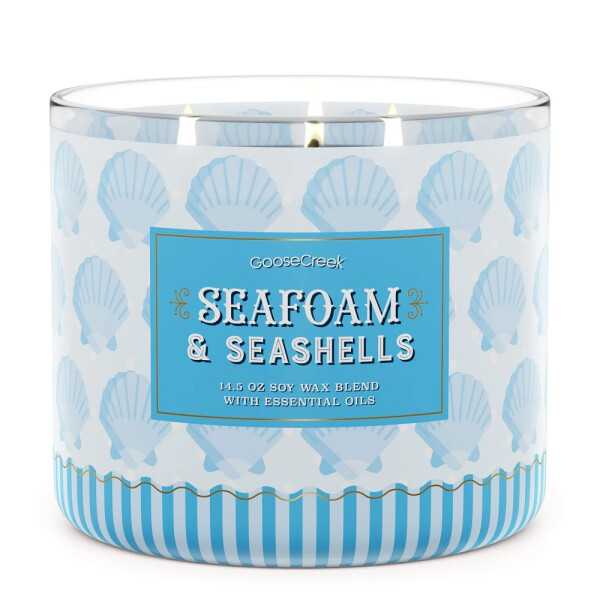 Seafoam & Seashells 3-Docht-Kerze 411g
