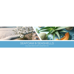 Seafoam & Seashells 3-Docht-Kerze 411g