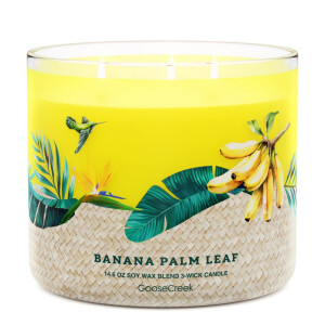 Banana Palm Leaf 3-Docht-Kerze 411g