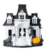 Halloween House Luminary Jar Holder