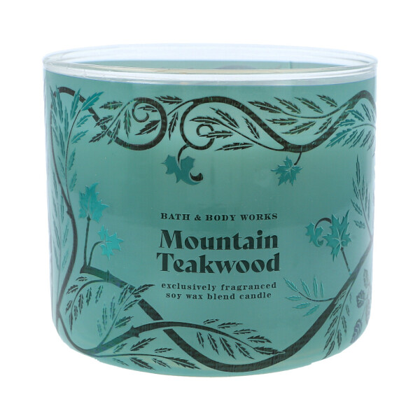 Mountain Teakwood 3-Docht-Kerze 411g
