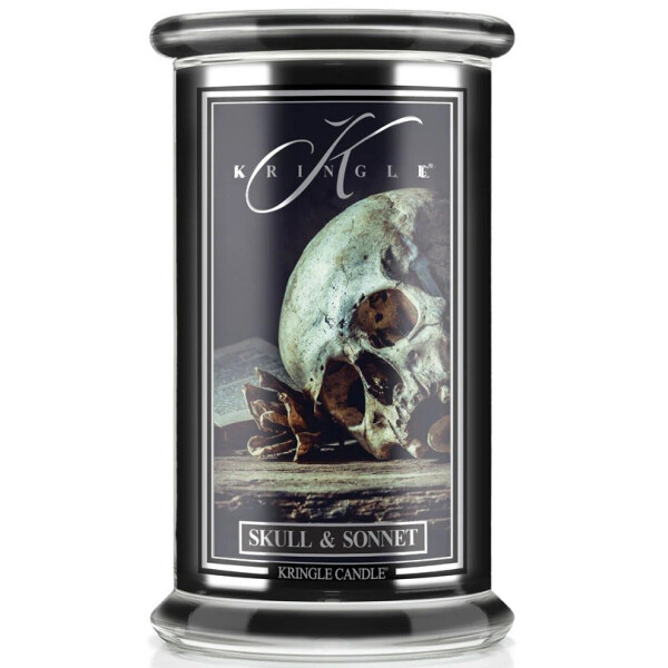 Skull & Sonnet (Halloween) 2-Docht-Kerze 623g
