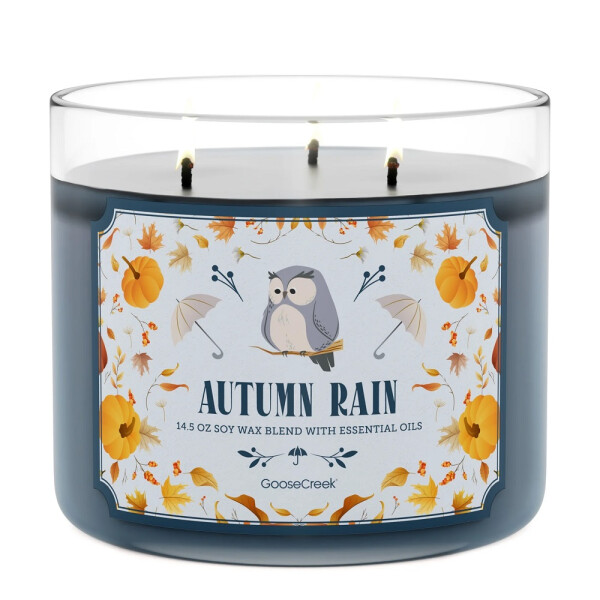 Autumn Rain 3-Docht-Kerze 411g