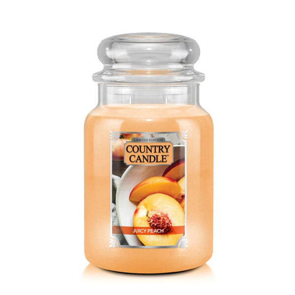 Juicy Peach 2-Docht-Kerze 652g Limited Edition