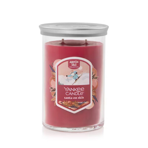Santa on Skis 2-Docht Tumbler 567g