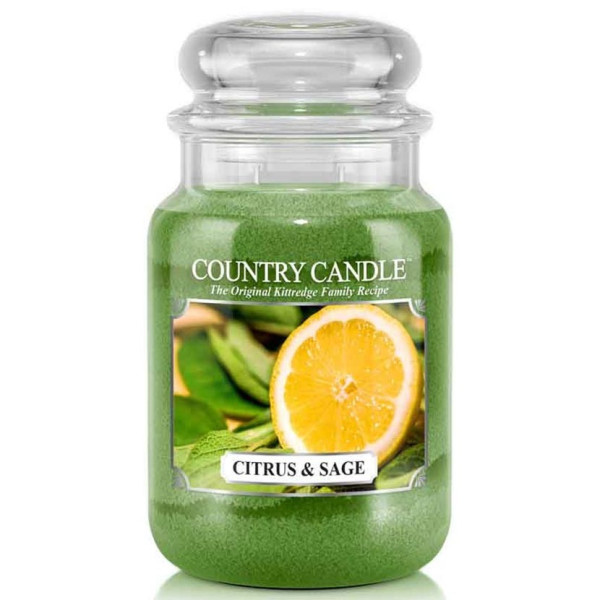 Country Candle™ Citrus & Sage 2-Docht-Kerze 652g