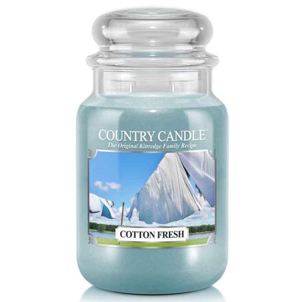 Country Candle™ Cotton Fresh 2-Docht-Kerze 652g
