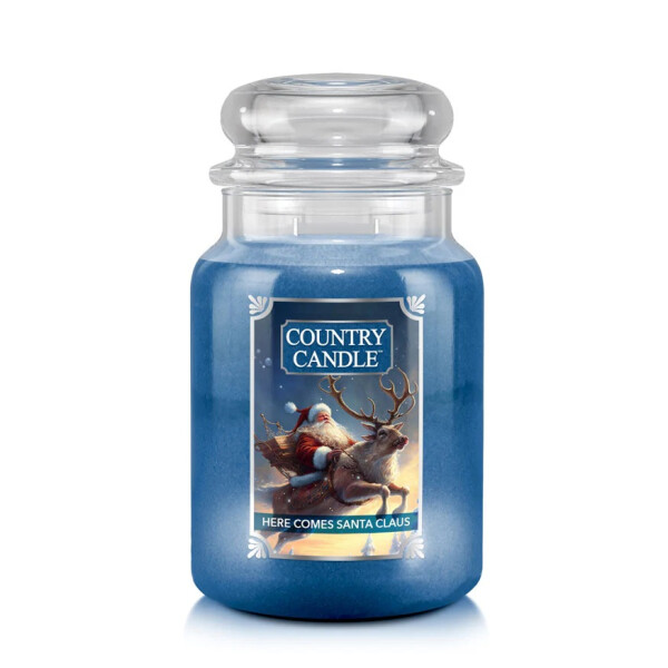 Here Comes Santa Claus 2-Docht-Kerze 652g