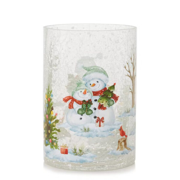 Snowmen Kerzenhalter - Jar Holder