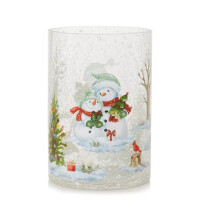 Snowmen Kerzenhalter - Jar Holder