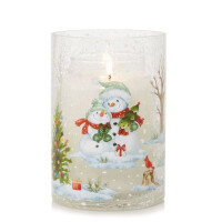 Snowmen Kerzenhalter - Jar Holder