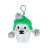 Polar Bear with Tinsel Pompoms PocketBac Holder