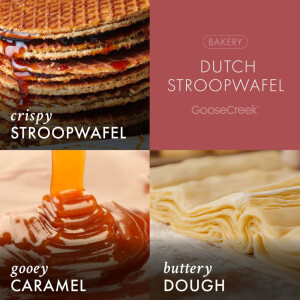 Dutch Stroopwafel 3-Docht-Kerze 411g