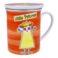 Teetasse "Little Princess" mit Deckel und Teesieb