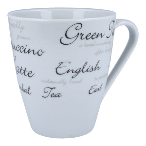 Teetasse / Kaffeebecher "Script White"