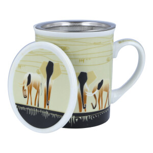 Teetasse "African Dream" mit Deckel und Teesieb