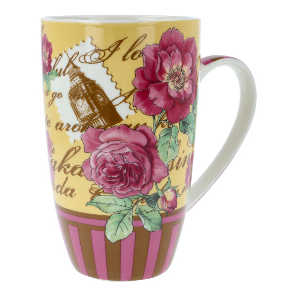 Teetasse / Kaffeebecher "London" Gelb 350ml