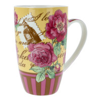 Teetasse / Kaffeebecher "London" Gelb 350ml