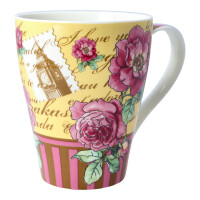 Teetasse / Kaffeebecher "London" Gelb 250ml