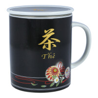 Teetasse "Thé" mit Deckel und Teesieb