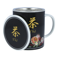 Teetasse "Thé" mit Deckel und Teesieb