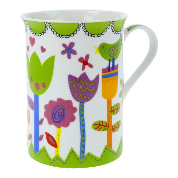 Teetasse "Bastelstunde" grün