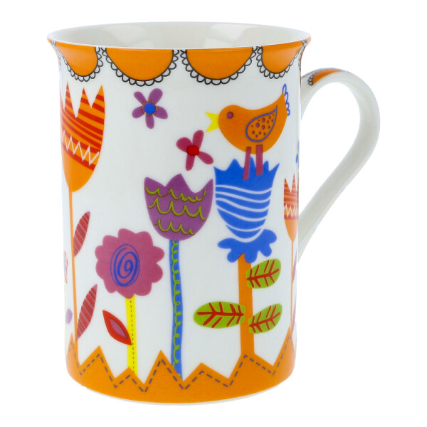 Teetasse "Bastelstunde" orange