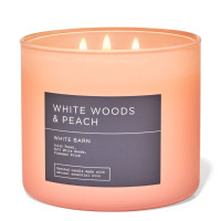 Bath & Body Works® White Woods & Peach 3-Docht-Kerze 411g