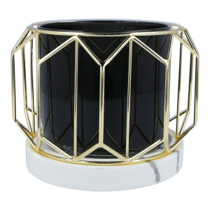 Jar Holder Golden Decagon