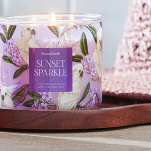 Sunset Sparkle 3-Docht-Kerze 411g
