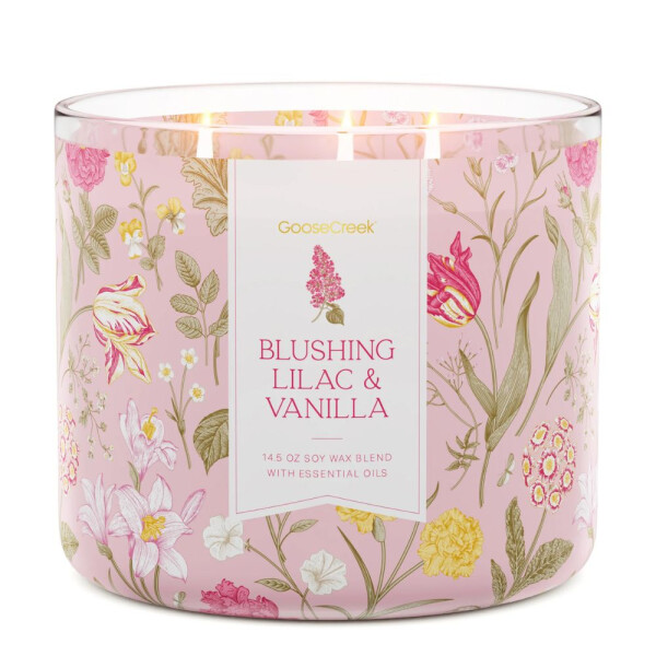 Blushing Lilac & Vanilla 3-Docht-Kerze 411g