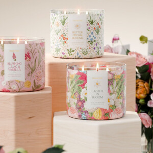 Blushing Lilac & Vanilla 3-Docht-Kerze 411g