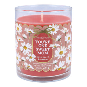 Pink Peach Blossom 1-Docht-Kerze 227g
