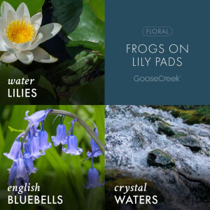 Frogs on Lily Pads 3-Docht-Kerze 411g