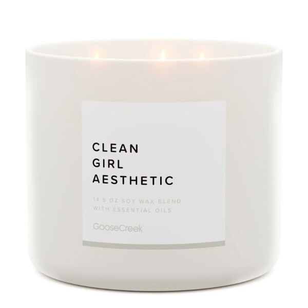 Clean Girl Aesthetic 3-Docht-Kerze 411g