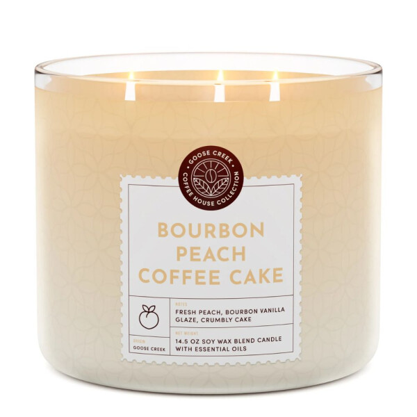 Bourbon Peach Coffee Cake 3-Docht-Kerze 411g