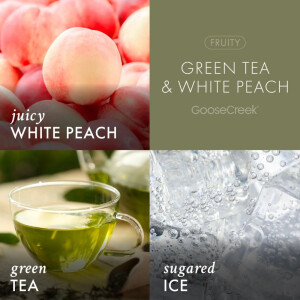 Green Tea & White Peach - Japan 3-Docht-Kerze 411g
