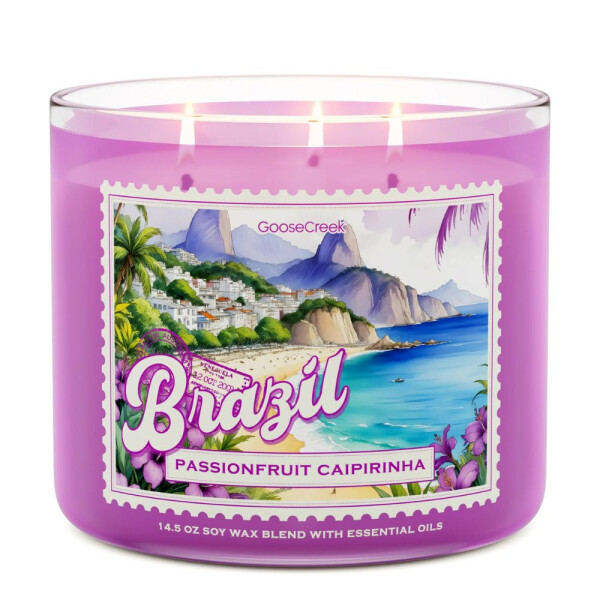 Passionfruit Caipirinha - Brazil 3-Docht-Kerze 411g