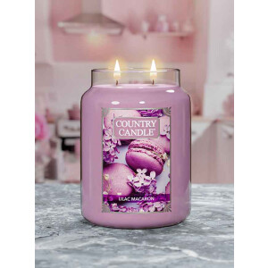 Lilac Macaron 2-Docht-Kerze 652g