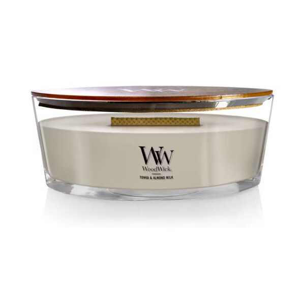Tonka & Almond Milk Kerzenglas Ellipse 453,6g mit...