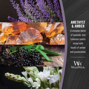 Amethyst & Amber Kerzenglas Ellipse 453,6g mit...